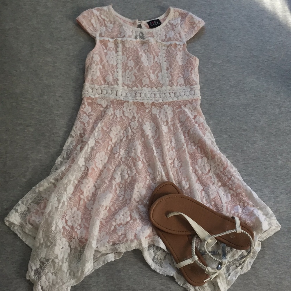 Light Rose Lace Dress